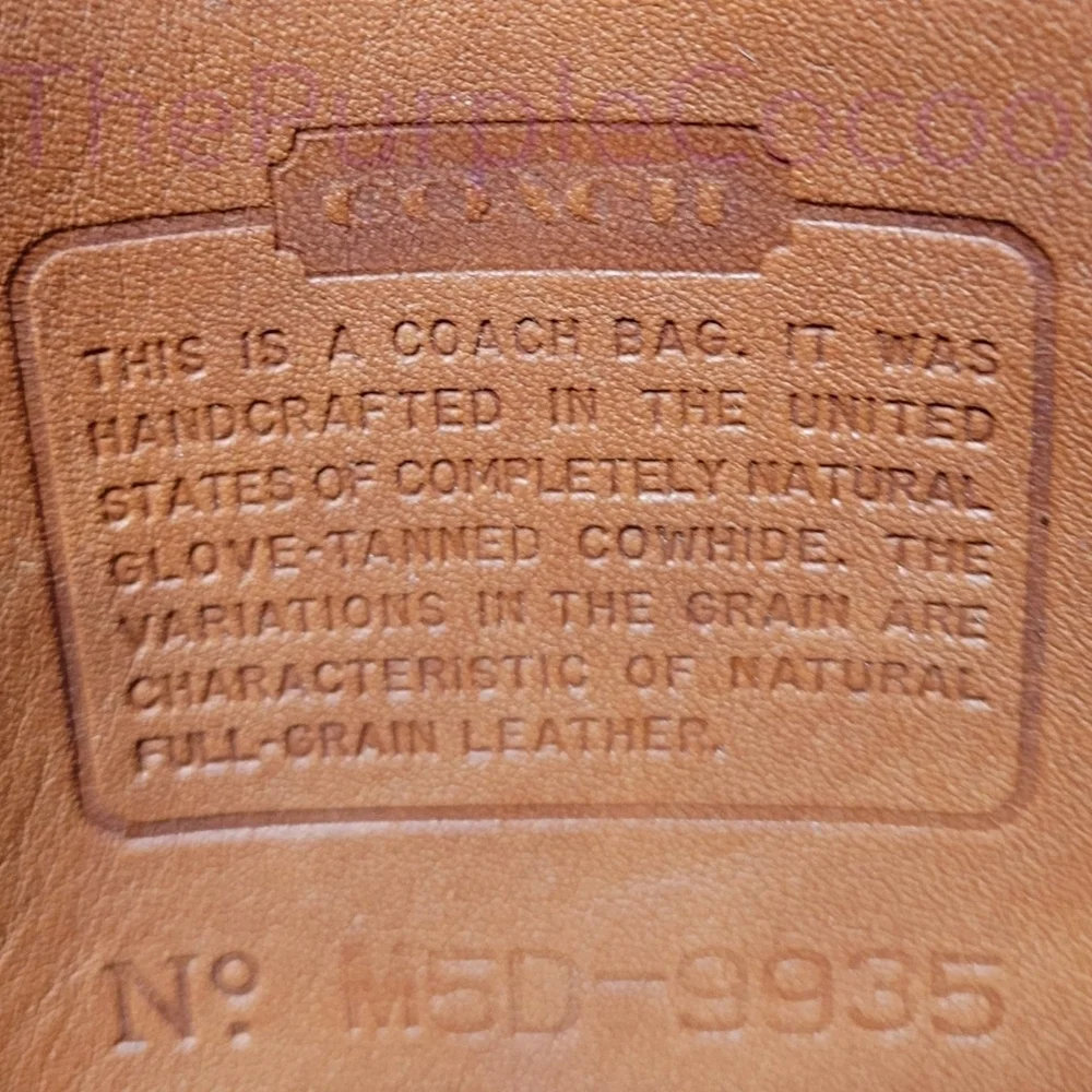 SOLD!!! Vintage Coach Hadley Zip #9935 - Picture 8 of 9